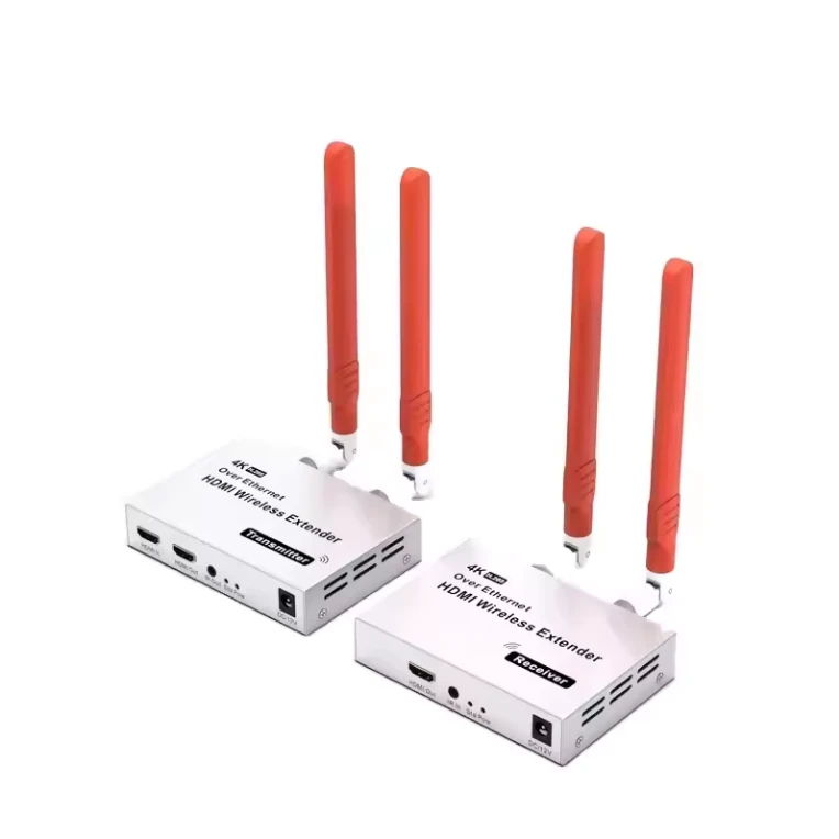 300M 4K Wireless HDMI Extender - 1TX Pou 4RX HDMI Wireless Transmetè ak Twous Reseptè