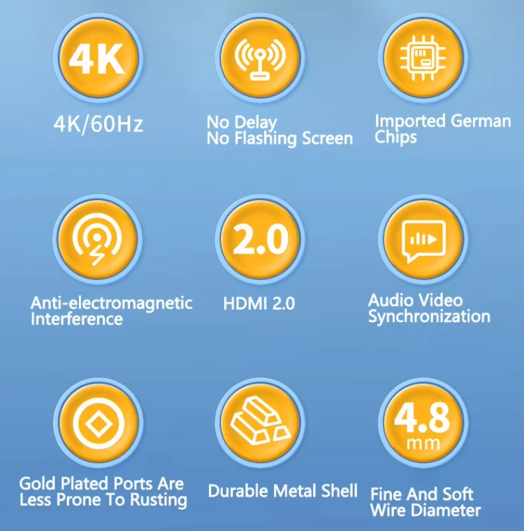 4K AOC Fiber Optic HDMI 2.0 Cable high quality